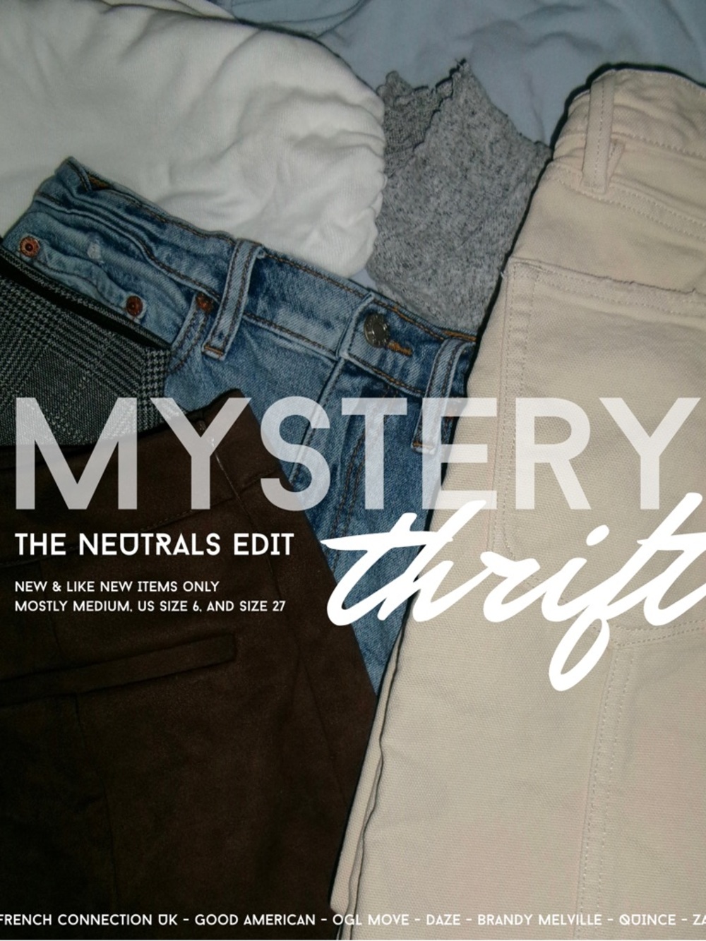 High Quality Mystery Women’s Thrift Box: Neutral Edit